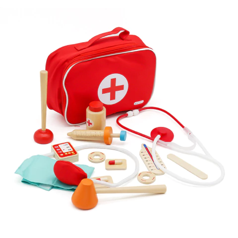 Set de Médico de Juguete de Madera Infantil con Accesorios Didáctico - comprar online