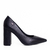 Scarpin Salto Bloco Alto Couro - comprar online