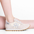 Tênis Sneaker Camurça Off White Detalhe Prata na internet