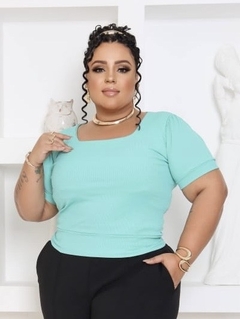 Blusa Gola quadrada Ribana - JOY MODAS LTDA