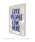 Quadro Decorativo Cool People live here! na internet