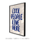 Quadro Decorativo Cool People live here! na internet