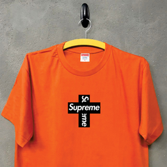 Camiseta Supreme Logo Cross Black - Seu Drop Loja