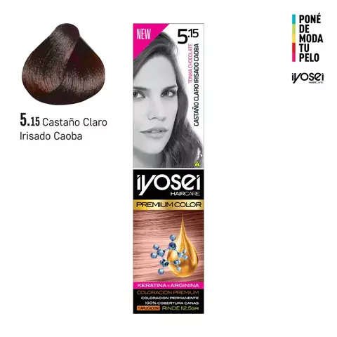N° 5.15 - Castaño Claro Irisado Caoba - MARRON GLACE - 45 grs