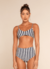 Top Gal and Bottom Gal Striped Azul - Bikini - buy online