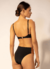 Top Íris Off-White e Calcinha Maitê Preto - Conjunto - Ph Praia | Monte Seu Biquíni
