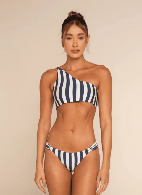 Top Ruth and Bottom Lila Striped Azul - Bikini