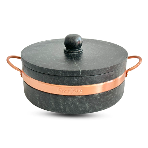 Panela De Pedra Sabão Reto 3 Litros