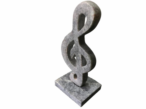 Clave de Sol Natural de pedra sabão