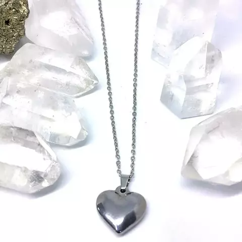 Conjunto cadena y dije de acero quirúrgico
