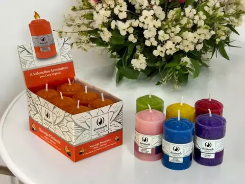 Veloncito aromático iluminarte con Cera Vegetal