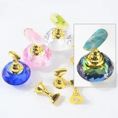 Expositor de Unha Cristal Furta Cor Com 5 Base Prática Magnético Para Manicure - LOJA PATRICIA SOUSA