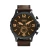Relógio Fossil Nate JR1487/0MN Masculino Couro Marrom - comprar online