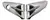 Juego Cachas Toma Aire Yamaha Ybr 125 Gris Plata
