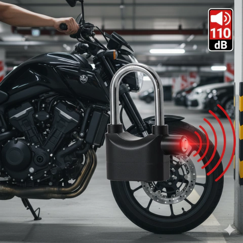 Cadeado Antifurto com Alarme – Segurança Máxima - comprar online