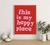 Poster happy place (20x30) - comprar online