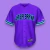 Camisa Arrieta Beisbol Jaiba Brava Morada. (Unisex)