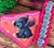 Imagem do Kit Bandana+laço Tamanho M - Stitch