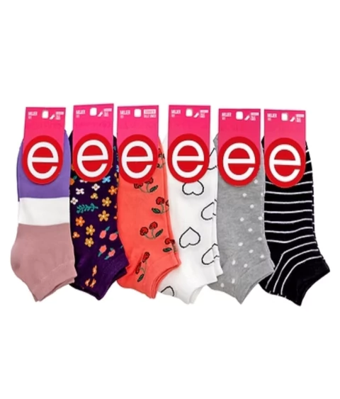 ELEMENTO 101 SOQUETE ESTAMPADO PACK X6