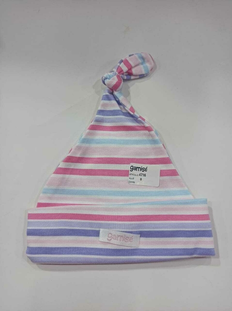 GAMISE GORRITO RAYADO NENA PACK X3