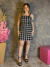 Vestido Curto Xadrez