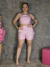 Conjunto Alfaiataria Shorts Cinto Lateral
