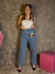 Calça Jeans Slouchy com Brilho