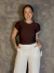 Camiseta Poliamida Lateral Plissada - Mais Gata