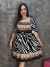 Vestido Curto De Manga Busto Elástico