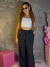 Calça Pantalona De Elástico - Mais Gata
