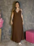 Vestido Plissado Decote V - loja online