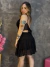 Vestido Curto Decote V costas de Amarrar - comprar online