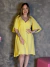 Vestido Curto de Manga Decote V