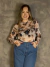 Camiseta Tule Manga Longa Estampada - Mais Gata