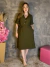 Vestido Alfaiataria Curto 3 Botões e Manga - Mais Gata