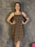 Vestido Curto Busto Elástico Estampado na internet