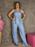 Conjunto Listrado Batinha e Calça na internet