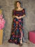 Vestido Longuete de Manga Busto Elastico - loja online