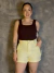 Shorts Alfaiataria Botão dourado na internet