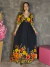 Imagem do Vestido Longo Com Manga Decote V