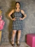 Vestido Curto Xadrez - Mais Gata