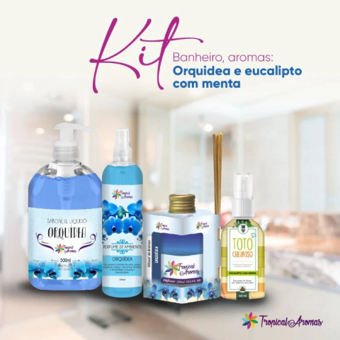 Kit Banheiro Eucalipto Com Menta E Orquídea - comprar online