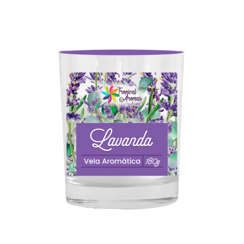 Vela Aromática Perfumada 180Gr Lavanda - comprar online