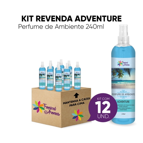 Kit Revenda Perfume De Ambiente Adventure 240 ml