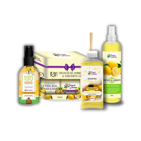 Kit Banheiro Limão Siciliano Tropical Aromas - comprar online