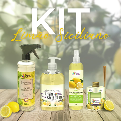 Kit Fragrâncias Limão Siciliano-Tropical Aromas - comprar online