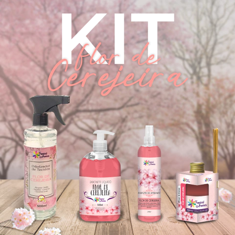 Kit Fragrâncias Flor De Cerejeira -Tropical Aromas - comprar online