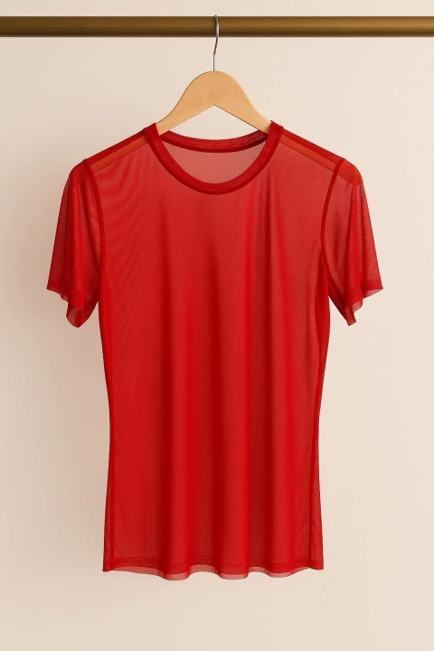 Blusa Tule Academia Vermelho
