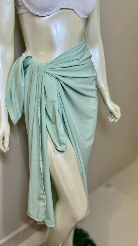 Pareô Lenço Crepe Tiffany