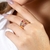 Anel Elyse Dourado Zirconia Pink - Biquínis Camila Alves